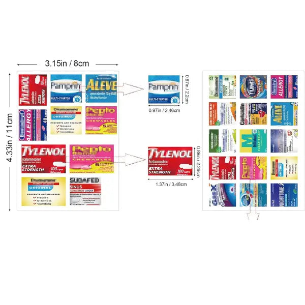 Travel Pill Case with Labels – 8-Compartment Portable Medicine Organizer Box for Vitamins & Supplements (White, Teal, Pink) - Serene Crafts Hub