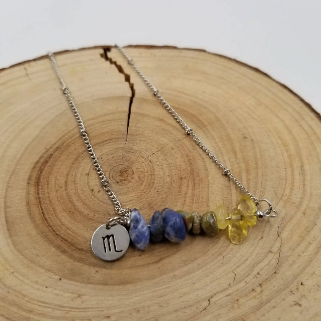 Bohemian Natural Stone Handwoven Constellation Necklace - Unique Starry Charm Pendant - Serene Crafts Hub