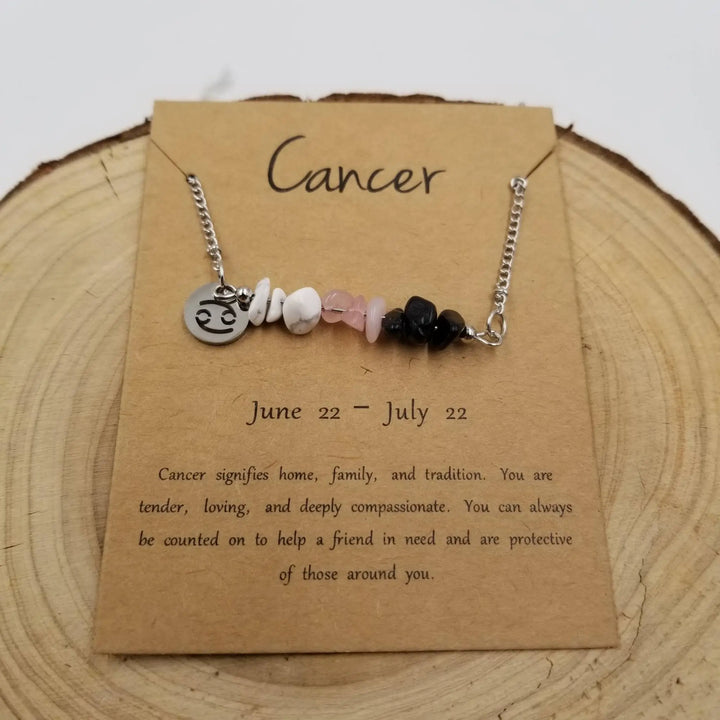 Bohemian Natural Stone Handwoven Constellation Necklace - Unique Starry Charm Pendant - Serene Crafts Hub