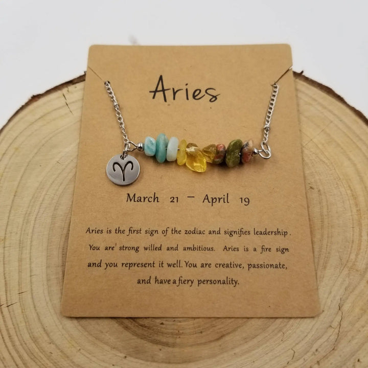 Bohemian Natural Stone Handwoven Constellation Necklace - Unique Starry Charm Pendant - Serene Crafts Hub