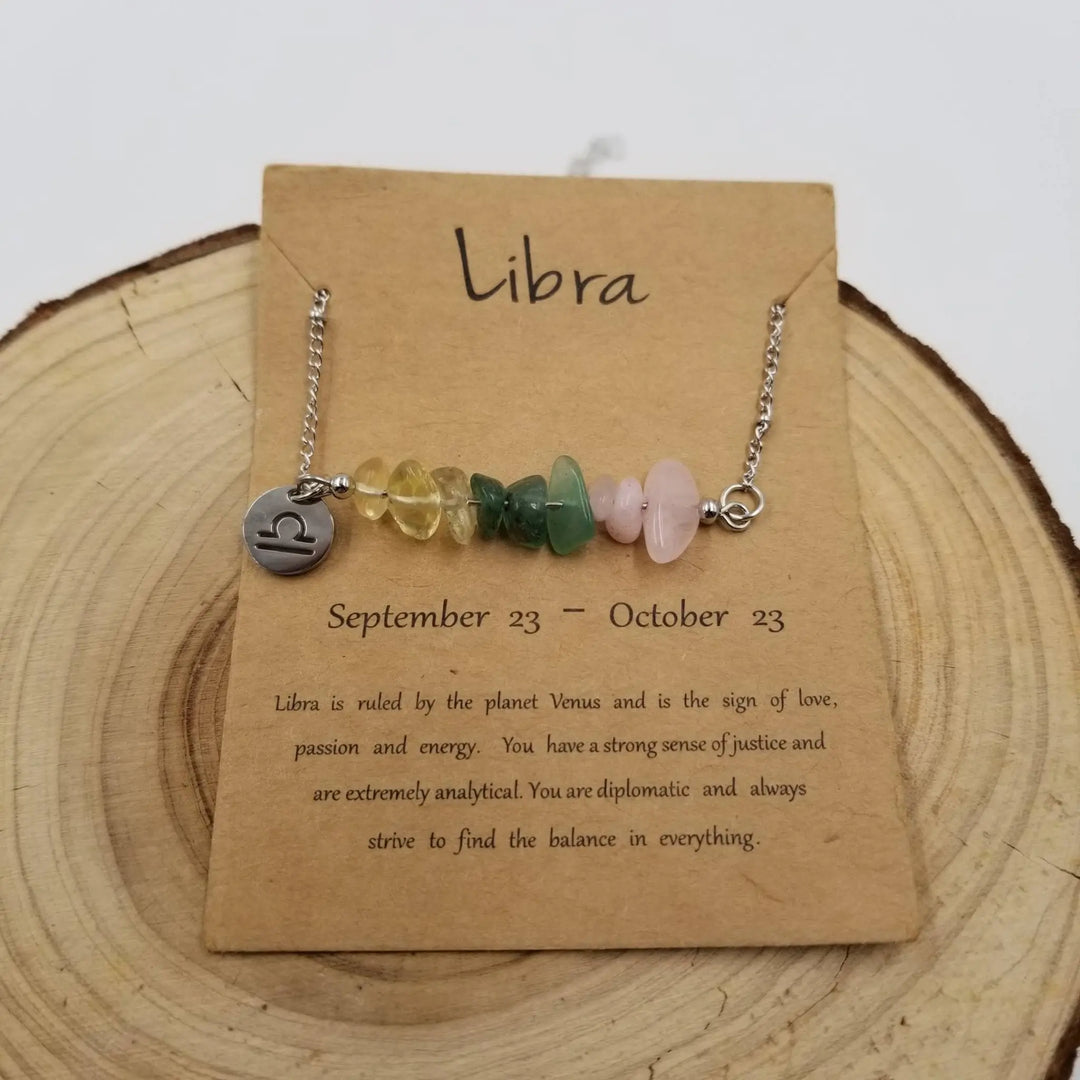 Bohemian Natural Stone Handwoven Constellation Necklace - Unique Starry Charm Pendant - Serene Crafts Hub