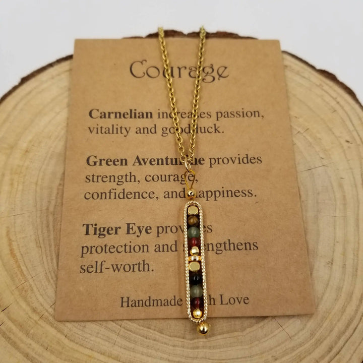 Charming Natural Stone Wishing Bead Necklace - Thoughtful Gift for Love and Intentions - Serene Crafts Hub