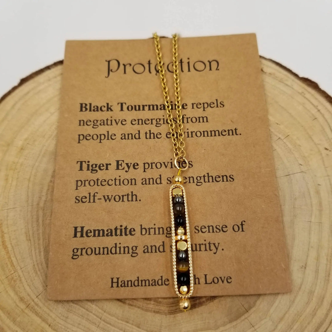 Charming Natural Stone Wishing Bead Necklace - Thoughtful Gift for Love and Intentions - Serene Crafts Hub