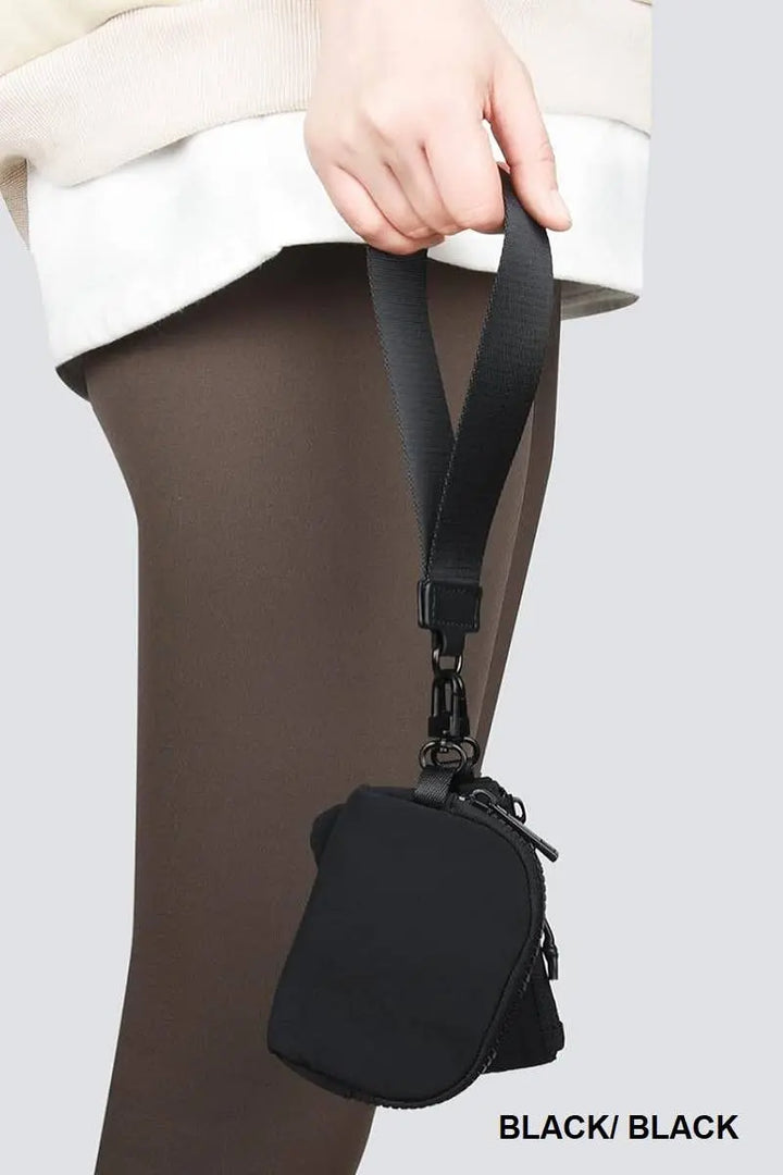 Chic Dual Pouch Wristlet Keychain Wallet - Serene Crafts Hub