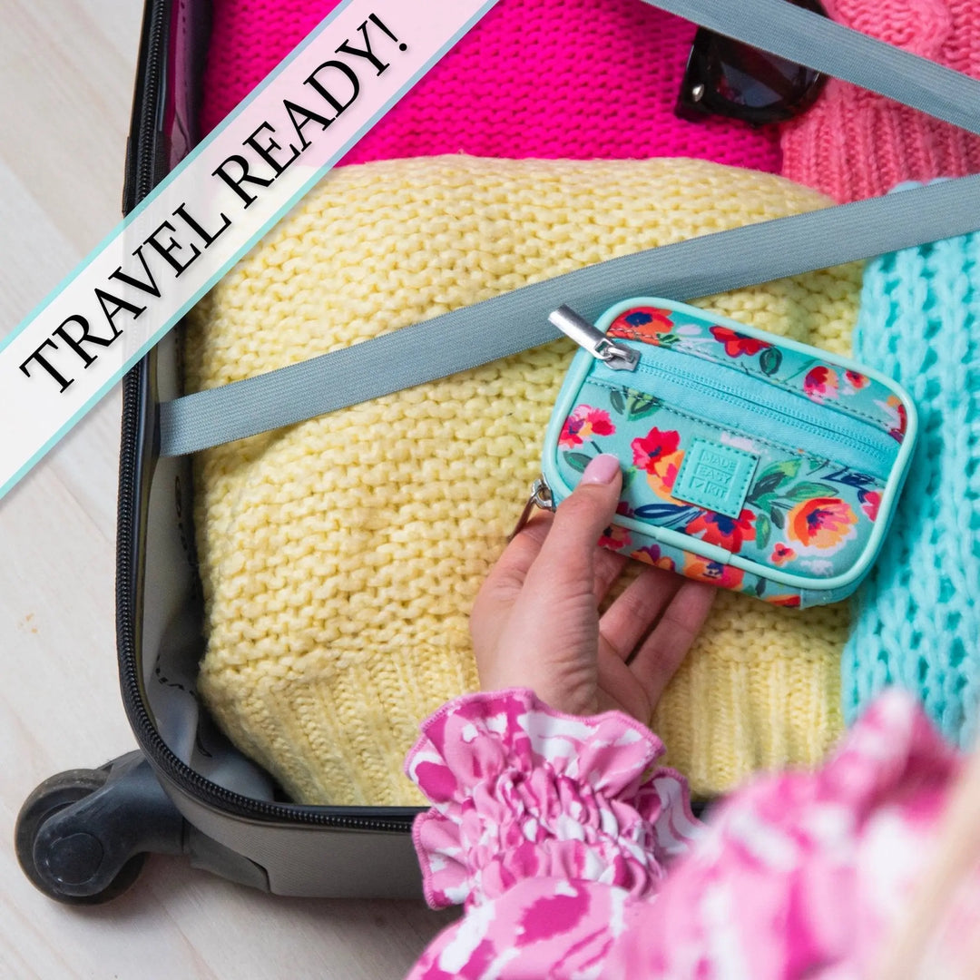 Cute, Compact Pill Case - Weekly 7 - Day Medicine Organizer: Black - Serene Crafts Hub