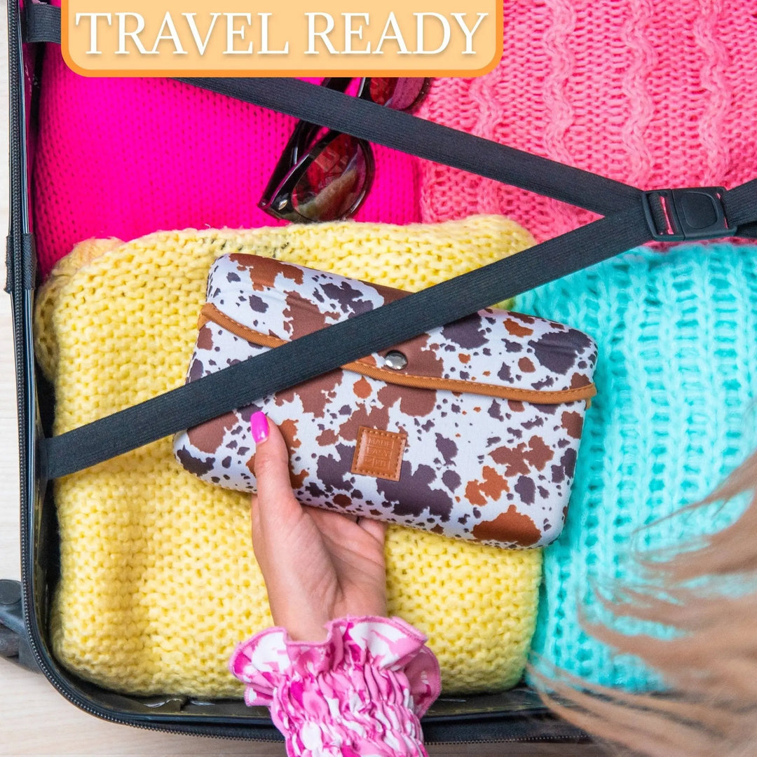 Cute Pill Case Large 7 - Day / 28 Compartments: Brown Woods - Serene Crafts Hub