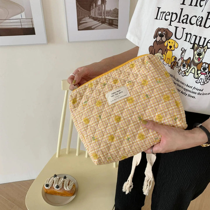 Floral Storage Purse Cosmetic Bag - Serene Crafts Hub