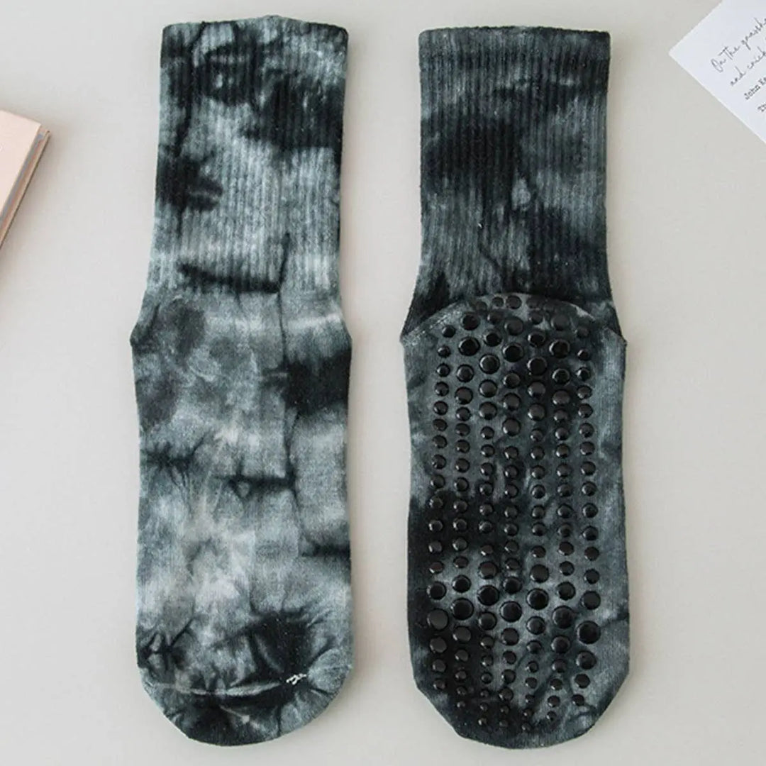 Grip & Flow Yoga/Pilates Socks - Tie Dye Edition - Serene Crafts Hub