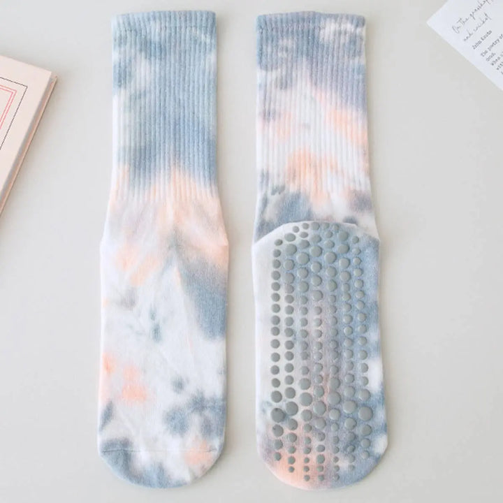 Grip & Flow Yoga/Pilates Socks - Tie Dye Edition - Serene Crafts Hub