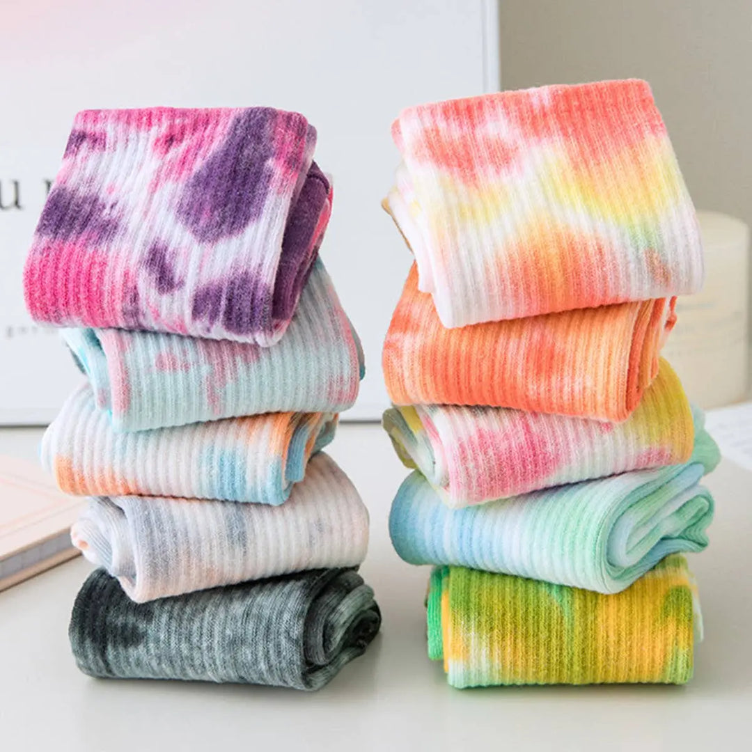 Grip & Flow Yoga/Pilates Socks - Tie Dye Edition - Serene Crafts Hub