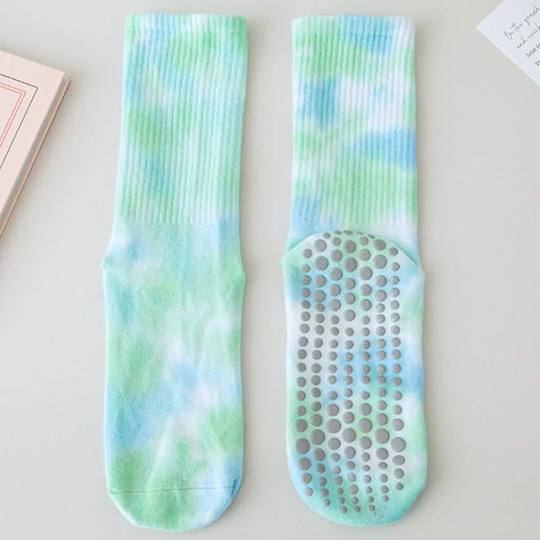 Grip & Flow Yoga/Pilates Socks - Tie Dye Edition - Serene Crafts Hub