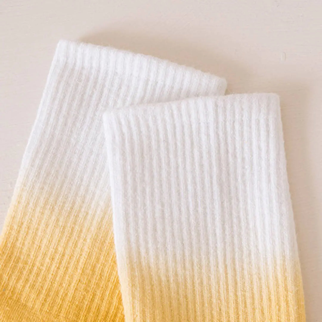 Groovy Grip: Ombre Non - Slip Yoga/Pilates Tube Socks - Serene Crafts Hub