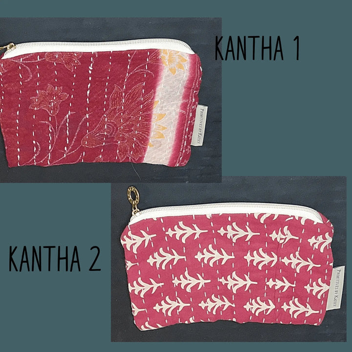 Handmade Kantha Pouch: A Burst of Color for Your Everyday - Serene Crafts Hub