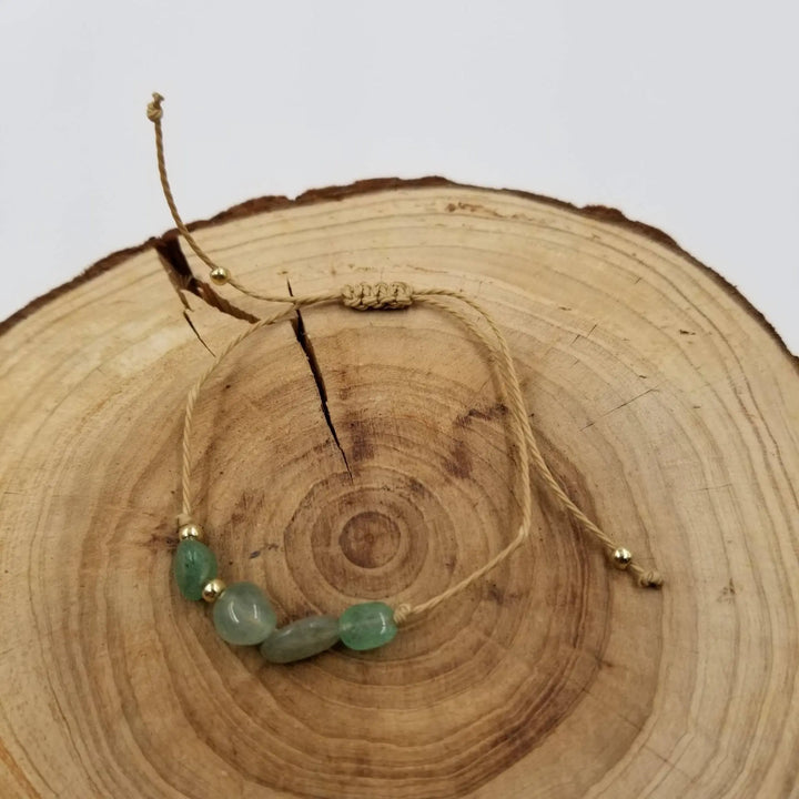 Handwoven Constellation Bracelet with Natural Stone - Celestial Jewelry with Card - Serene Crafts Hub