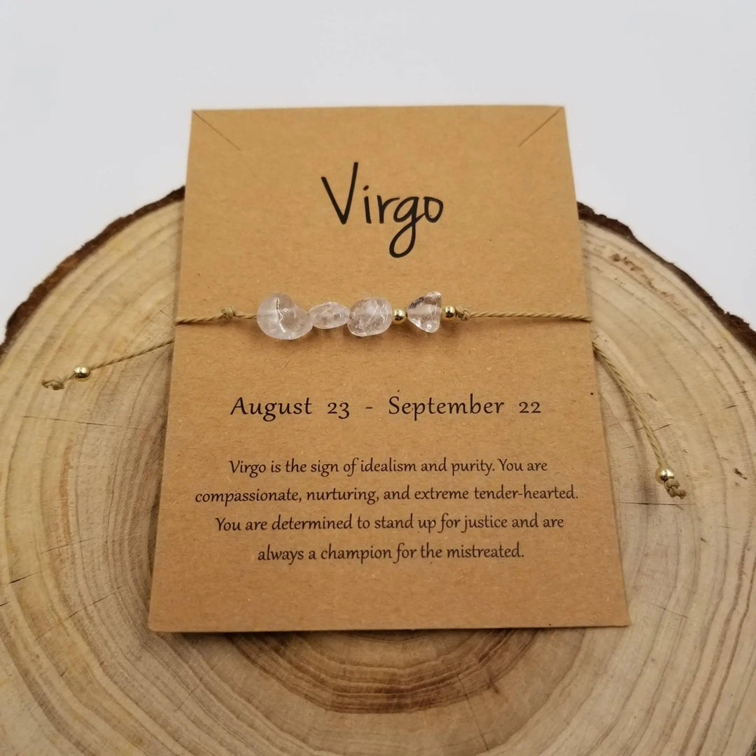 Handwoven Constellation Bracelet with Natural Stone - Celestial Jewelry with Card - Serene Crafts Hub