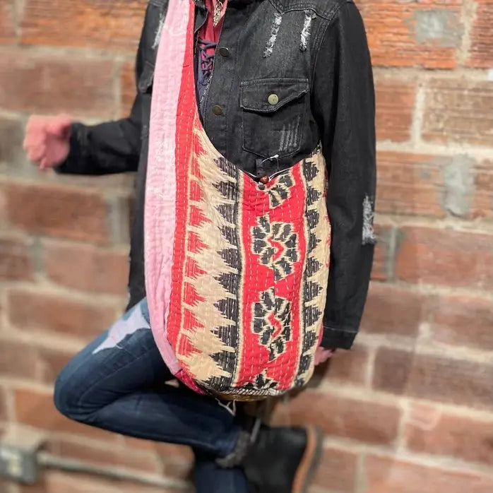 Kantha Hobo Bag: Boho Chic with a Sustainable Twist - Serene Crafts Hub