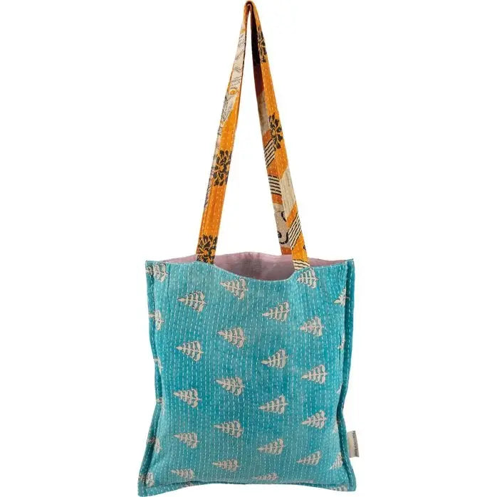 Kantha Tote Bag: A One - of - a - Kind Work of Art - Serene Crafts Hub