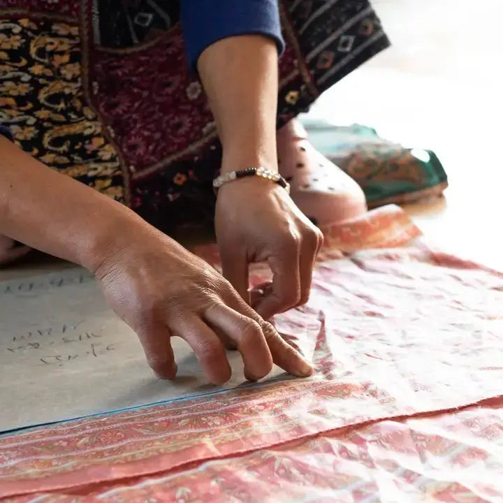 Makeup Bag Upcycled Sari Handmade - Serene Crafts Hub