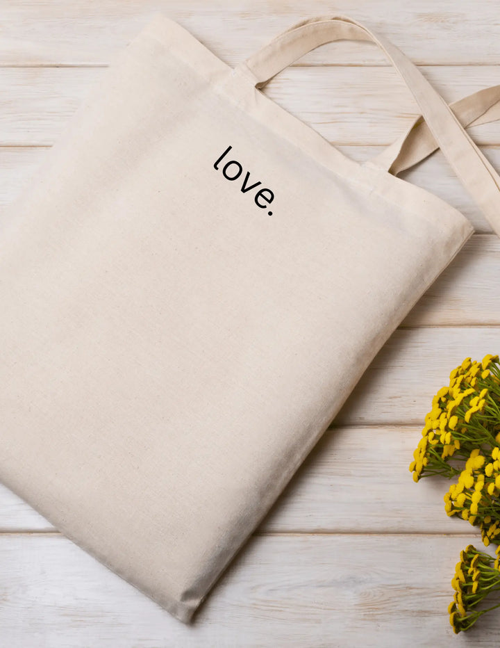 Minimalist Word Art Tote - Serene Crafts Hub