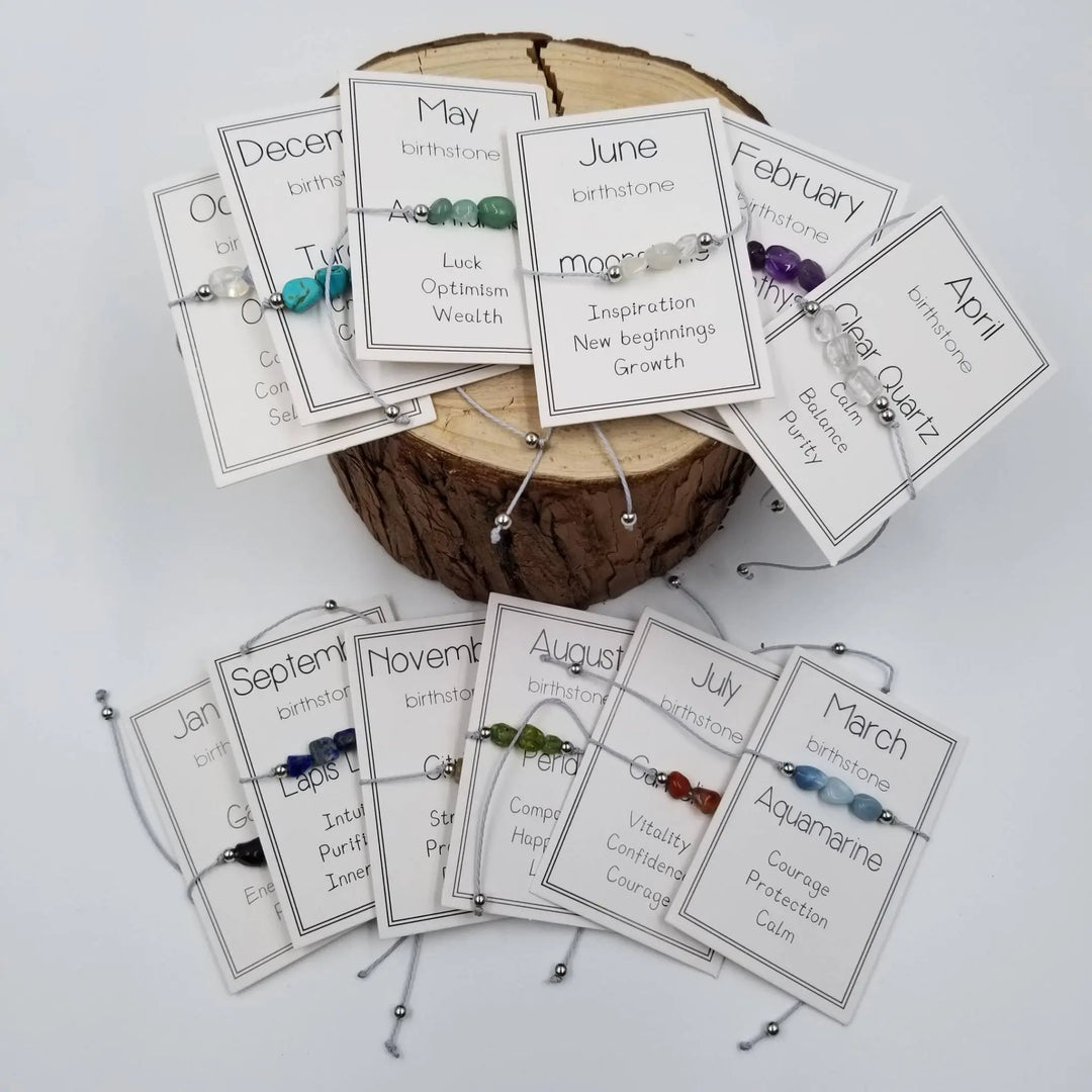 Natural Stone Bracelet for Birthday,Handmade Jewelry Gift for Her - Serene Crafts Hub