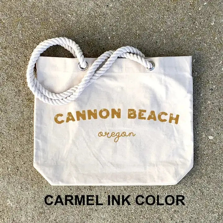 Personalized Beach Tote with Rope Handles - Serene Crafts Hub