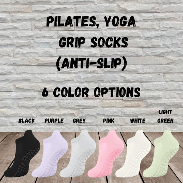 Pilates/Yoga Anti Slip Socks (ankle socks) - Serene Crafts Hub