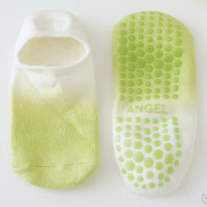 Stay Grounded: Low - Cut Non - Slip Yoga/Pilates Socks - Tie Dye - Serene Crafts Hub