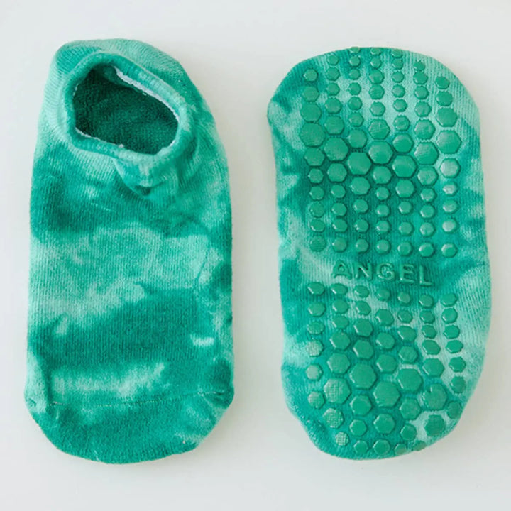 Stay Grounded: Low - Cut Non - Slip Yoga/Pilates Socks - Tie Dye - Serene Crafts Hub