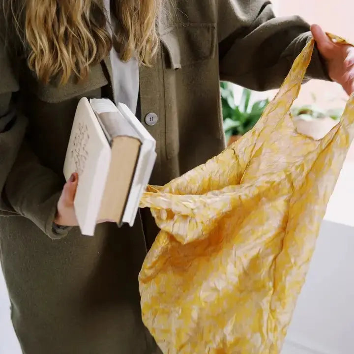 Upcycled Sari Shopping Tote Bag: Eco - Friendly & One - of - a - Kind - Serene Crafts Hub