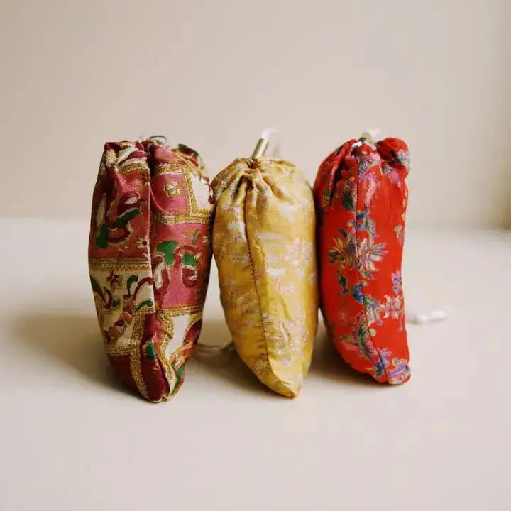 Upcycled Sari Shopping Tote Bag: Eco - Friendly & One - of - a - Kind - Serene Crafts Hub