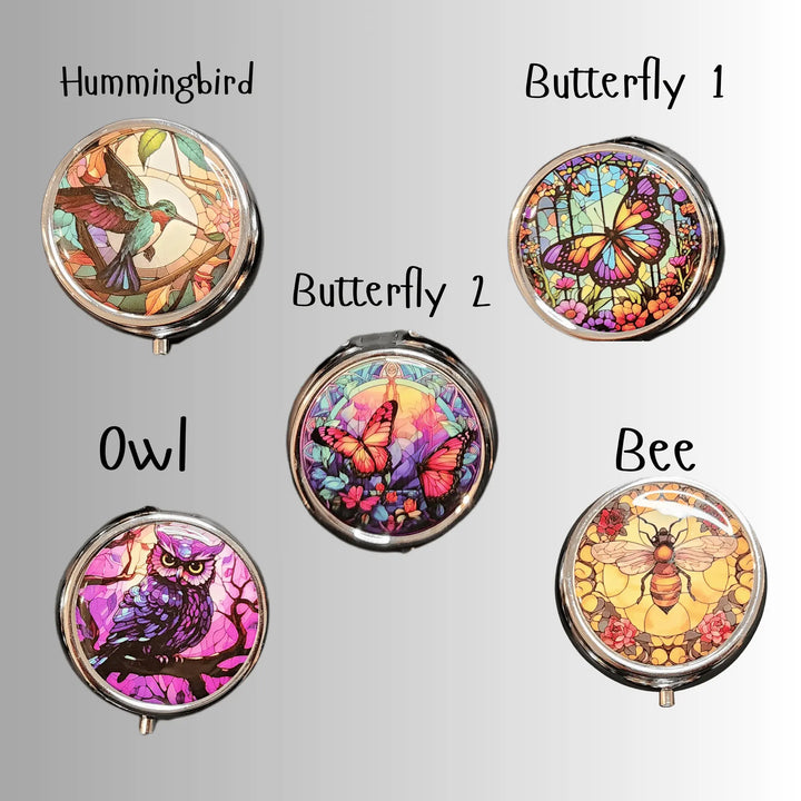 Vintage Round Metal Pill Box - Serene Crafts Hub