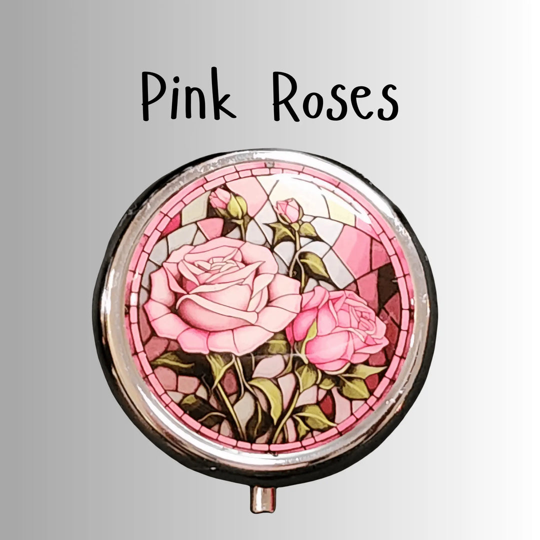 Vintage Round Metal Pill Box - Serene Crafts Hub