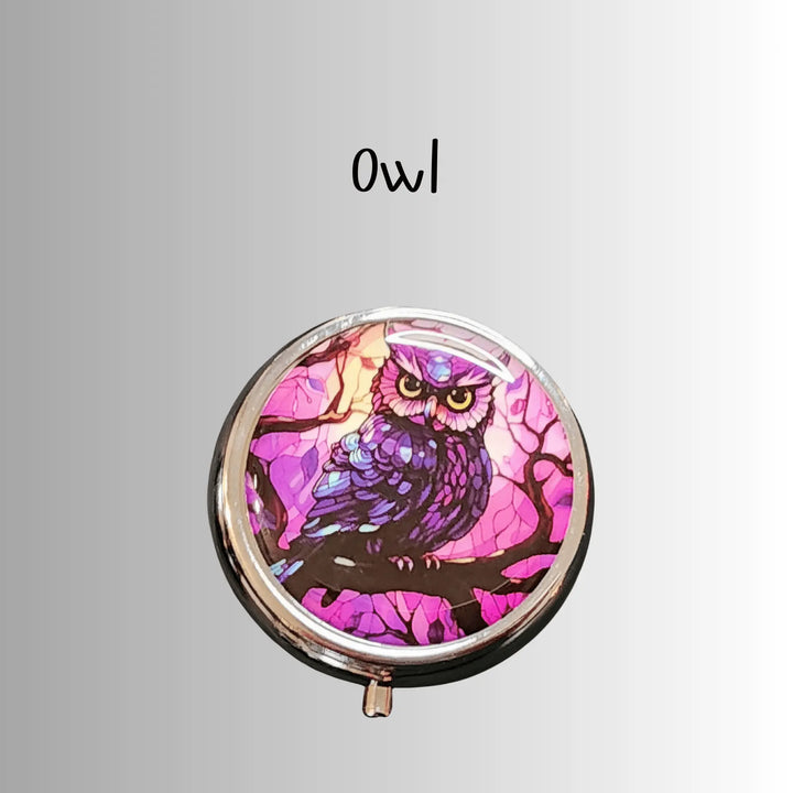 Vintage Round Metal Pill Box - Serene Crafts Hub