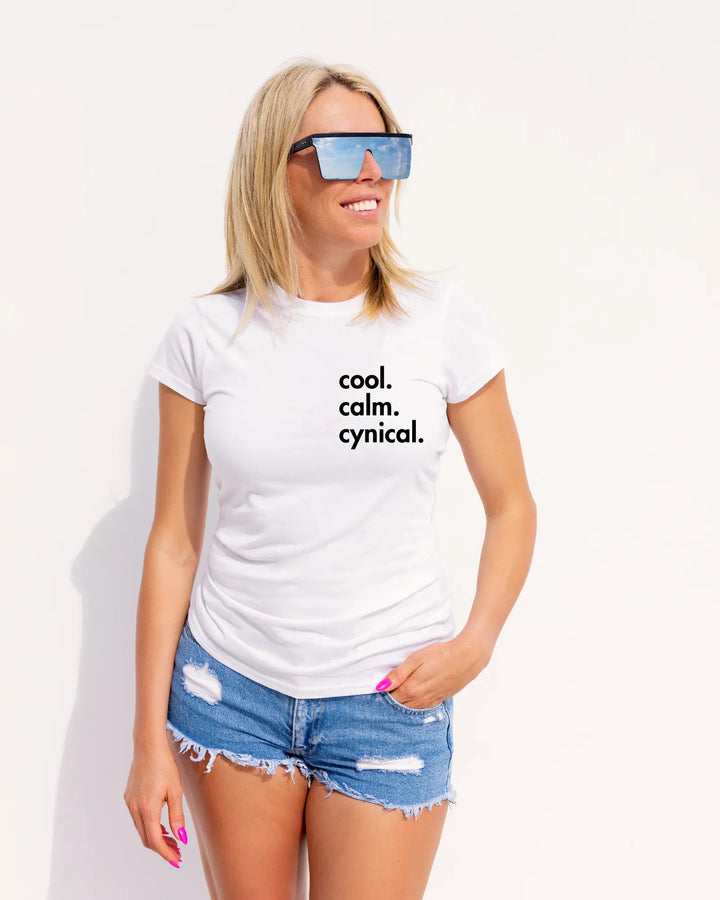 Gen X Tee – “cool. calm. cynical. ” – Big X Back Print Serene Crafts Hub