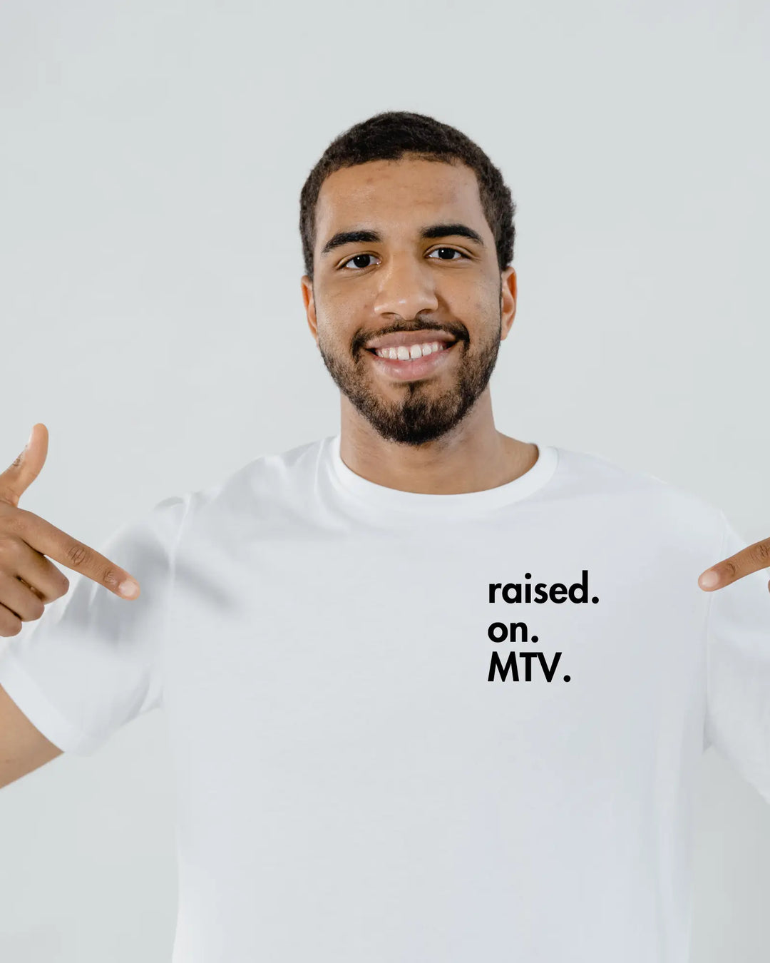 Gen X Tee – “raised. on. MTV.  ” – Big X Back Print Serene Crafts Hub