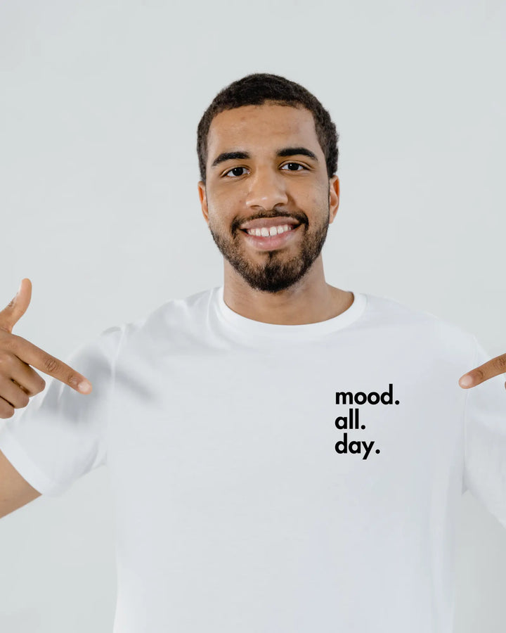 Gen X Tee – “mood. all. day. ” – Big X Back Print Serene Crafts Hub