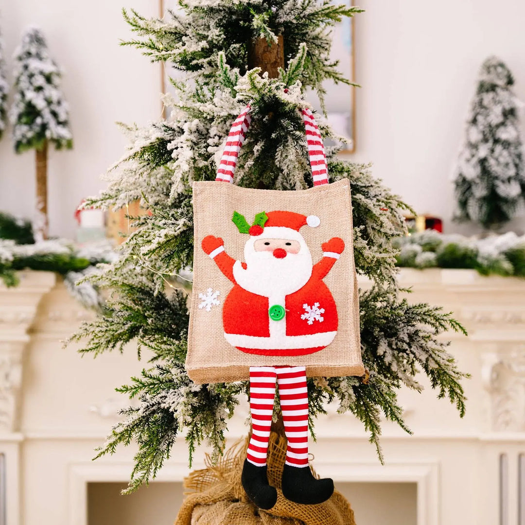 Xris - Mini Long-Legged Christmas Handbag for Kids: Red - Serene Crafts Hub