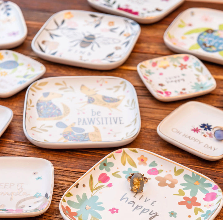 Flora Square Trinket Tray Karma
