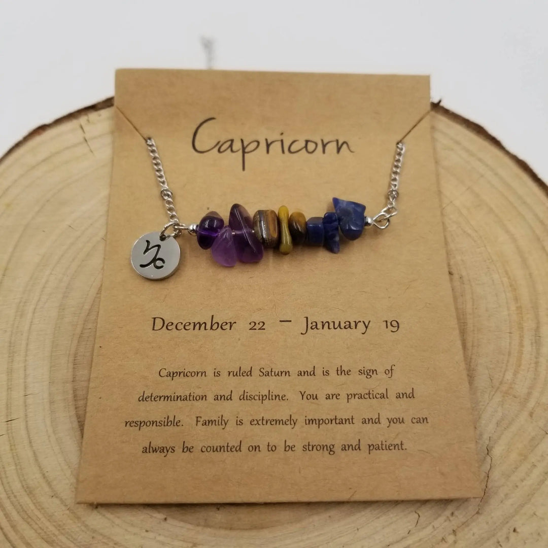 Bohemian Natural Stone Handwoven Constellation Necklace - Unique Starry Charm Pendant - Serene Crafts Hub