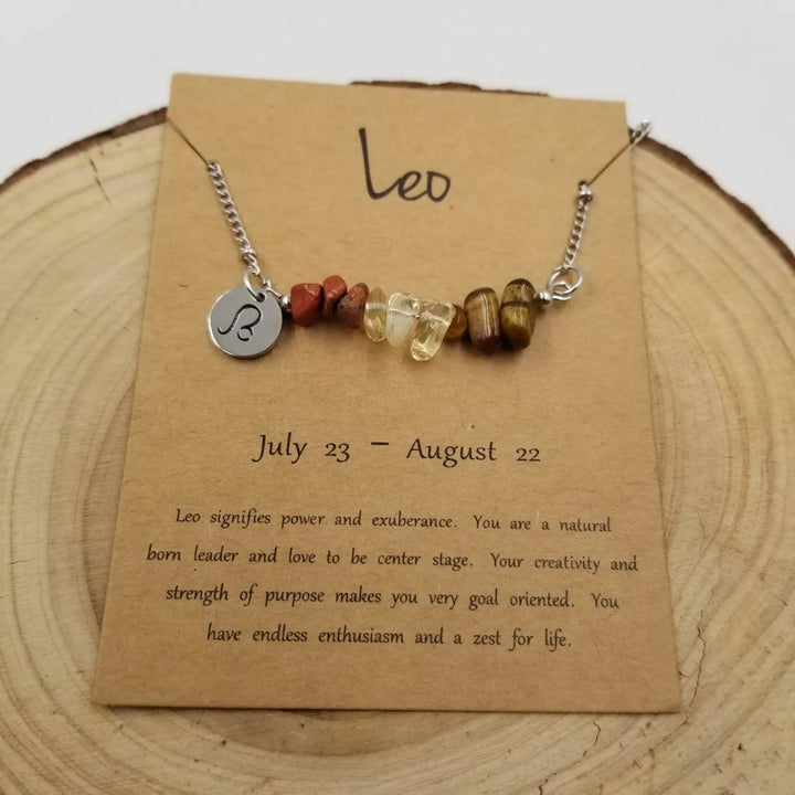 Bohemian Natural Stone Handwoven Constellation Necklace - Unique Starry Charm Pendant - Serene Crafts Hub
