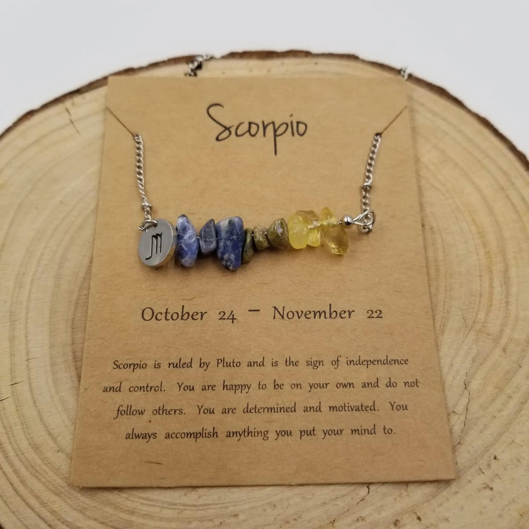 Bohemian Natural Stone Handwoven Constellation Necklace - Unique Starry Charm Pendant - Serene Crafts Hub