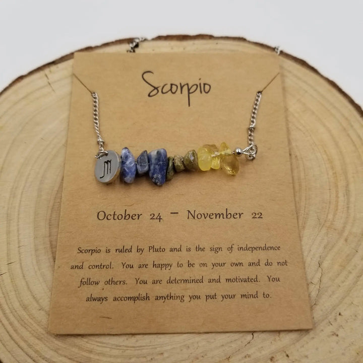 Bohemian Natural Stone Handwoven Constellation Necklace - Unique Starry Charm Pendant - Serene Crafts Hub