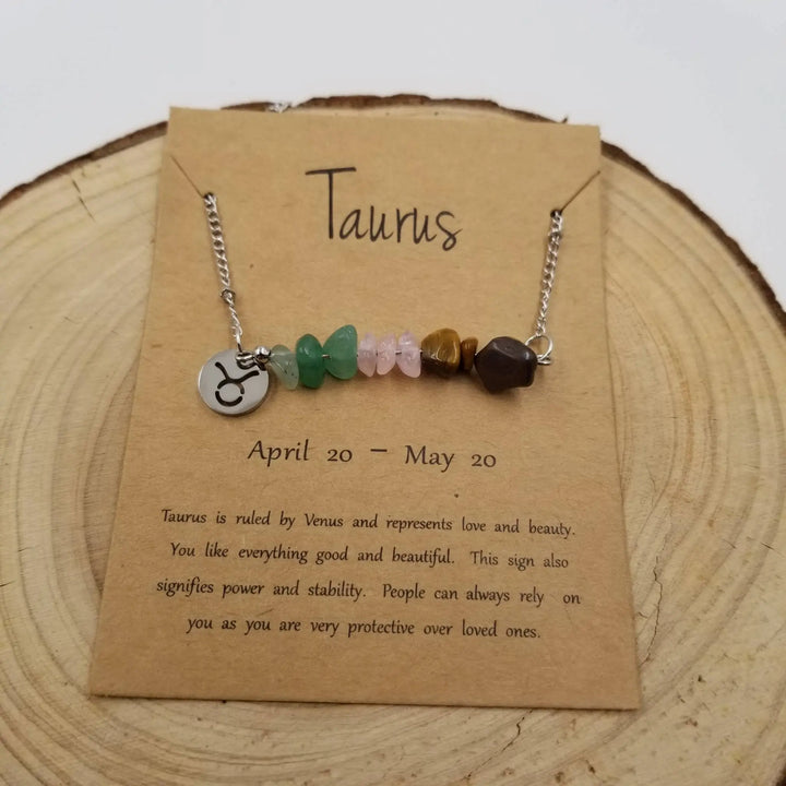 Bohemian Natural Stone Handwoven Constellation Necklace - Unique Starry Charm Pendant - Serene Crafts Hub