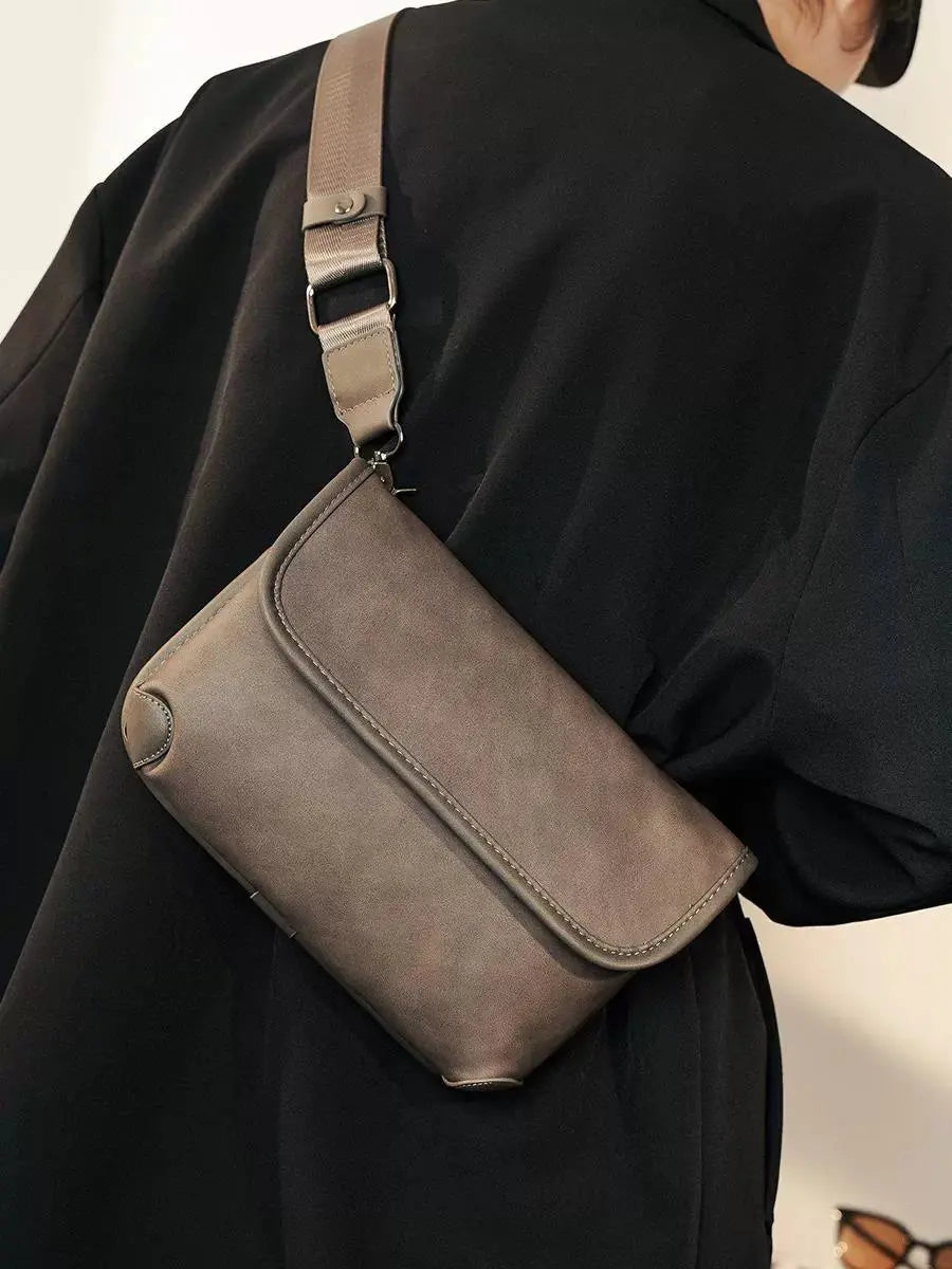 Chic Leather Crossbody Bag - Serene Crafts Hub
