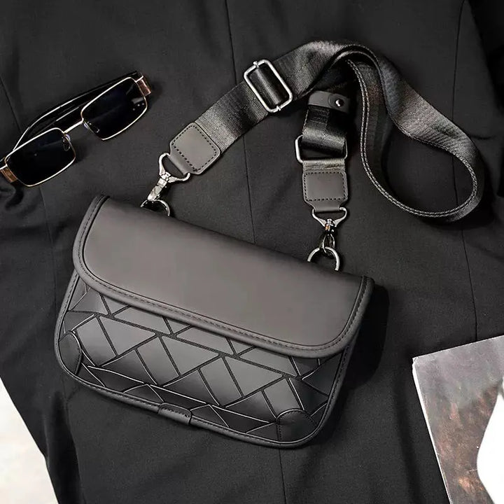 Chic Leather Crossbody Bag - Serene Crafts Hub