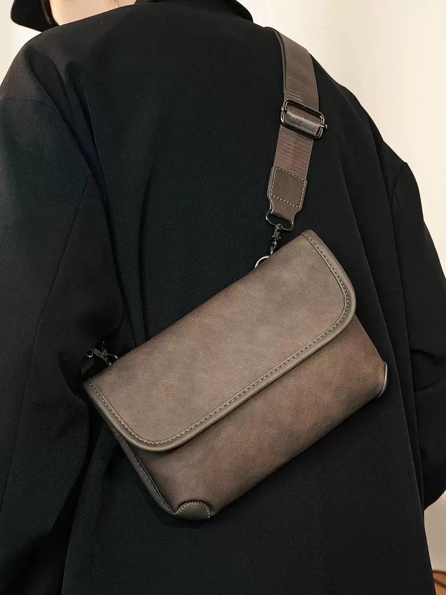 Chic Leather Crossbody Bag - Serene Crafts Hub