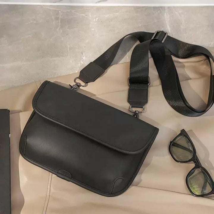 Chic Leather Crossbody Bag - Serene Crafts Hub