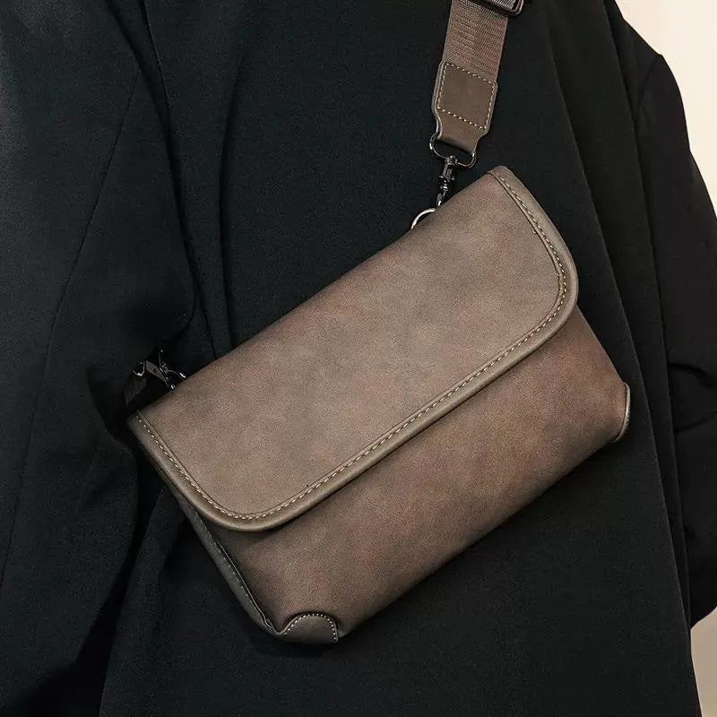 Chic Leather Crossbody Bag - Serene Crafts Hub