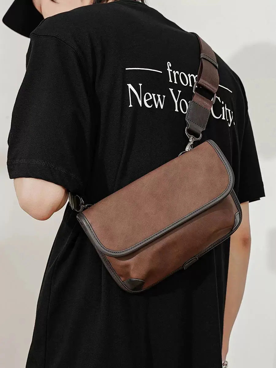 Chic Leather Crossbody Bag - Serene Crafts Hub