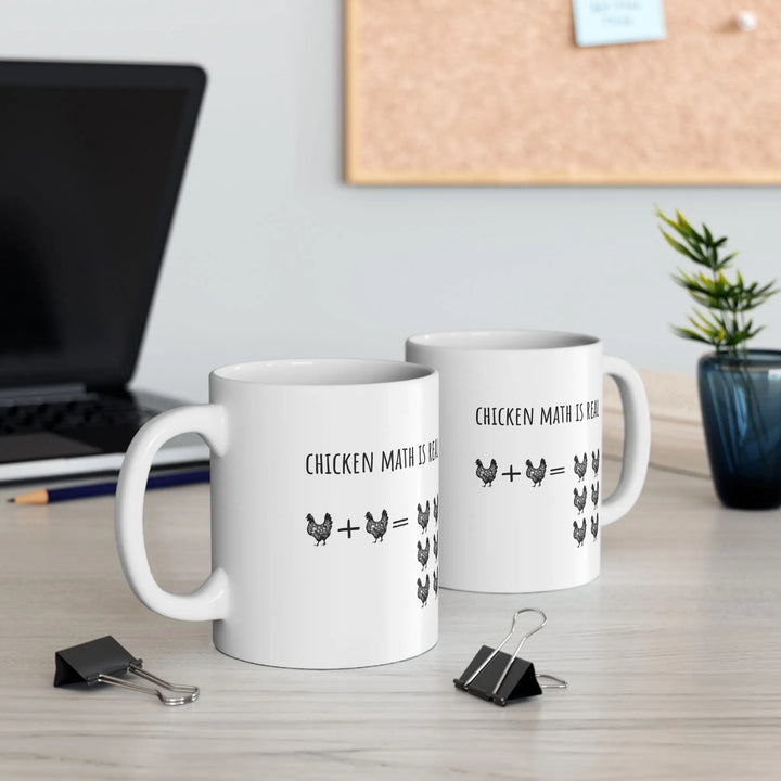 Chicken Math Is Real – Funny Chicken Lover Mug - Serene Crafts Hub